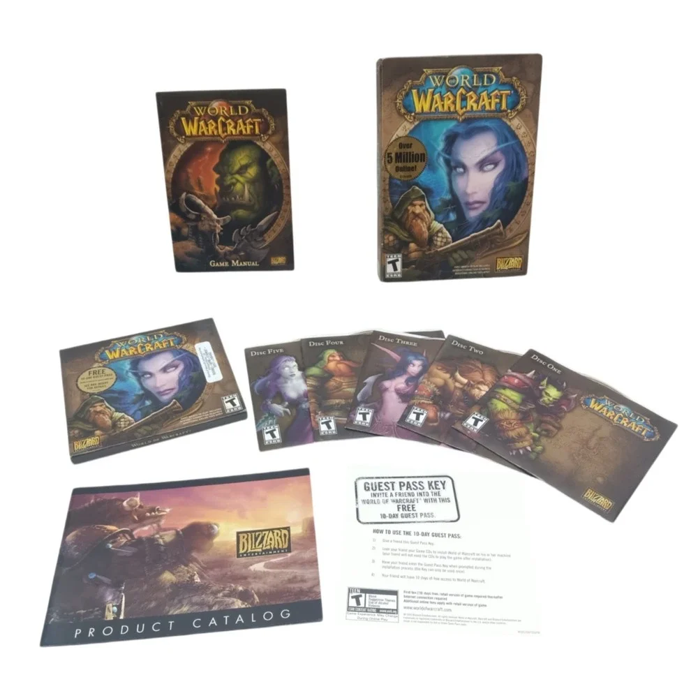 VTG WORLD OF WARCRAFT Original Big Box PC Windows Game Blizzard; New Open‎ Box